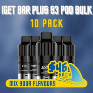 IGET Bar Plus S3 Pod Bulk 10 Pack