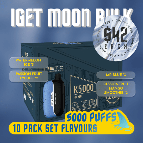 10 Pack IGET Moon (Set Flavours)